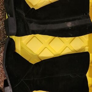 Black knee high boots